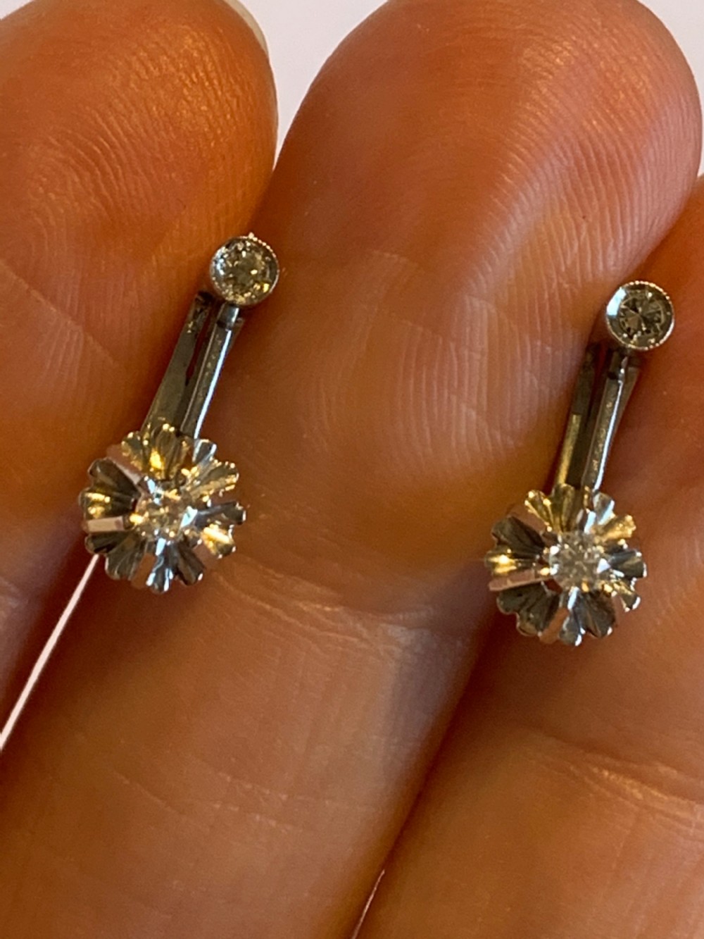 Diamond Mid Century Earrings View XIII