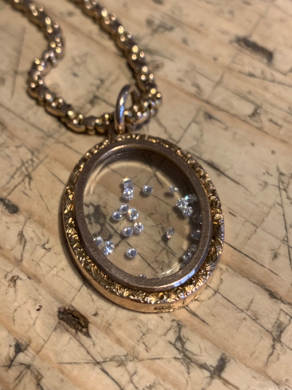 A Diamond Filled Victorian Open Locket