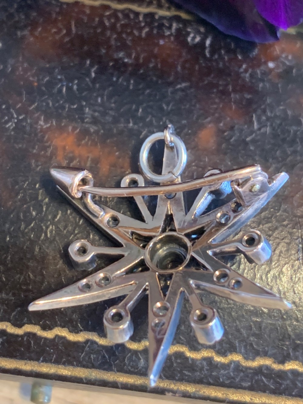Antique Rose Cut 9ct Gold Diamond Star View III