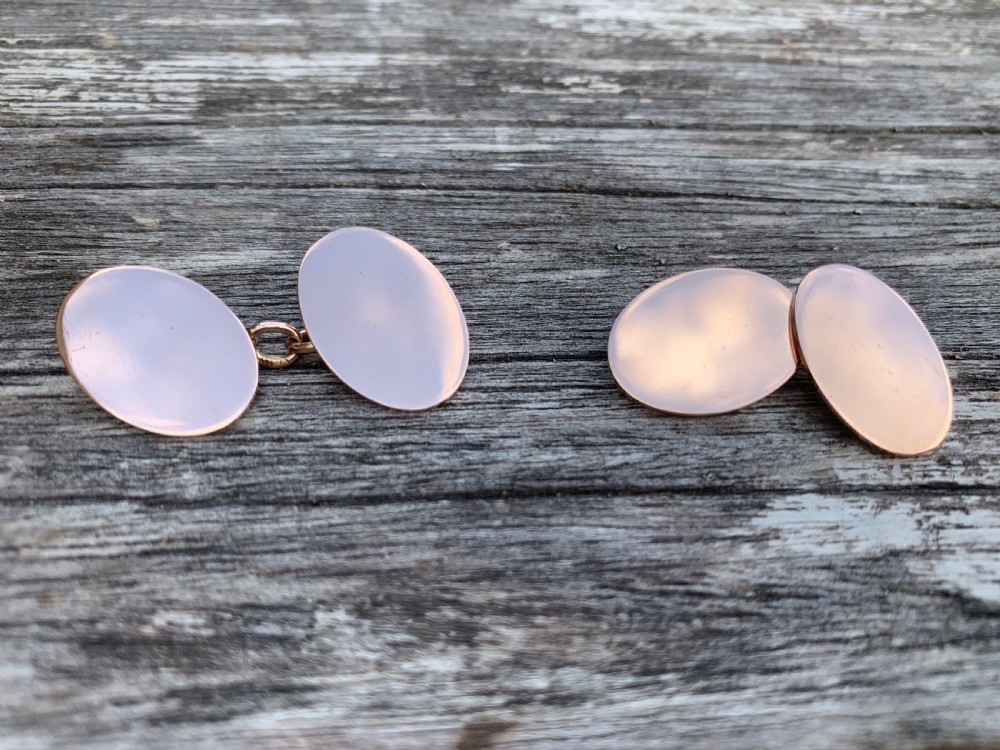 Edwardian 9ct Gold Cufflinks View II