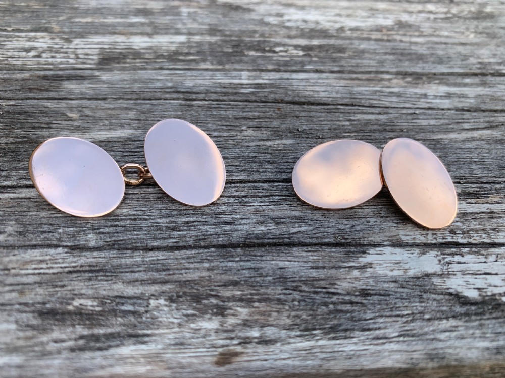 Edwardian 9ct Gold Cufflinks View IV