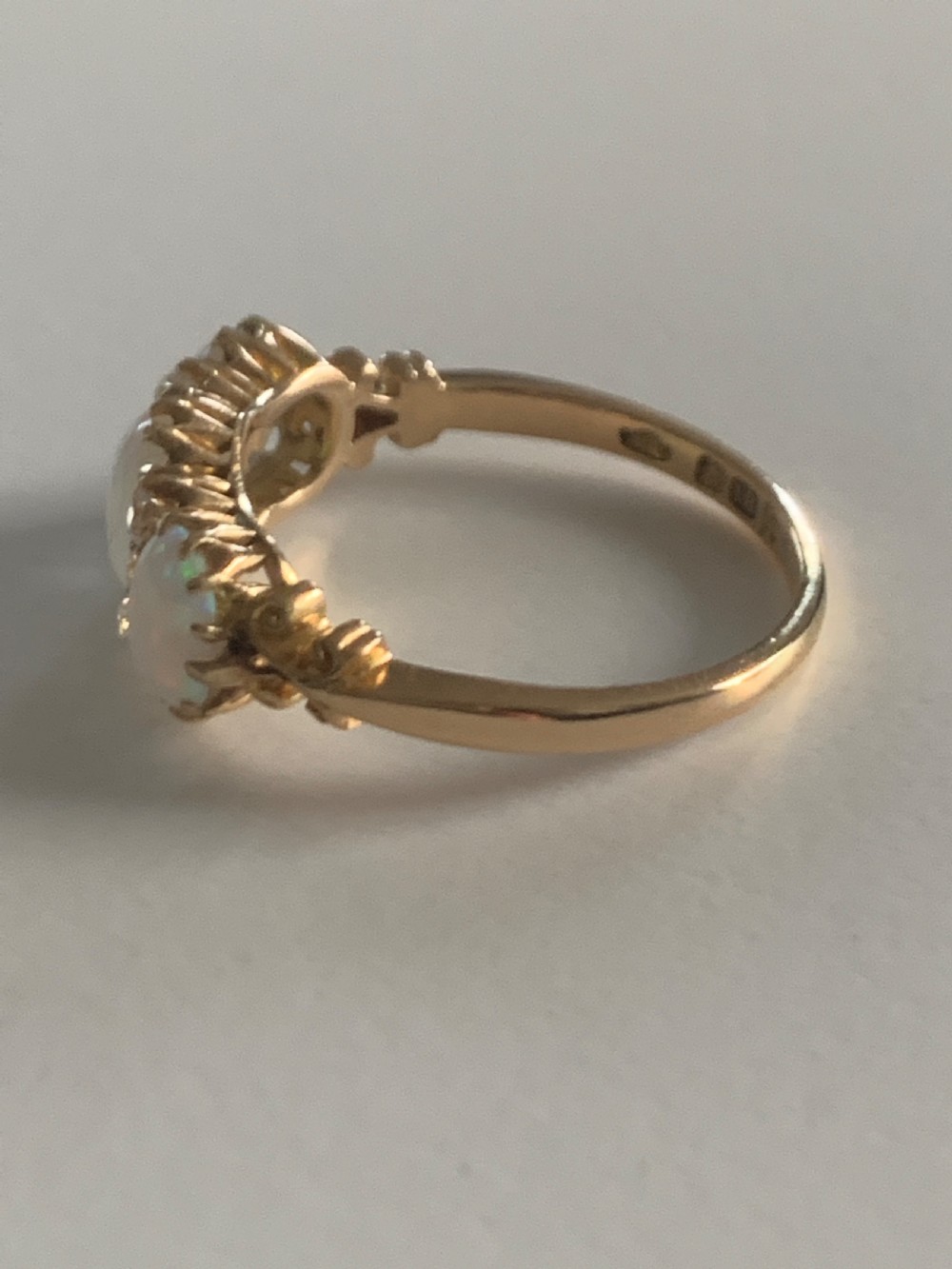 Antique Opal and Diamond Victorian Ring View III