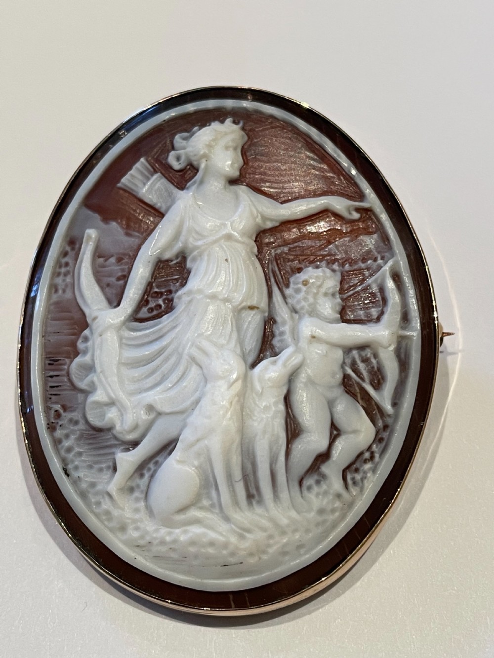 Antique Victorian Gold Cameo View III