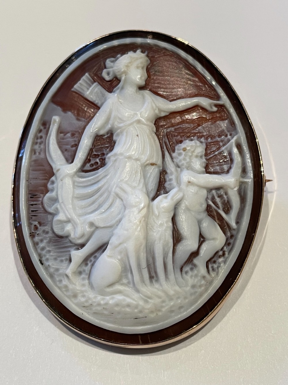 Antique Victorian Gold Cameo View IV