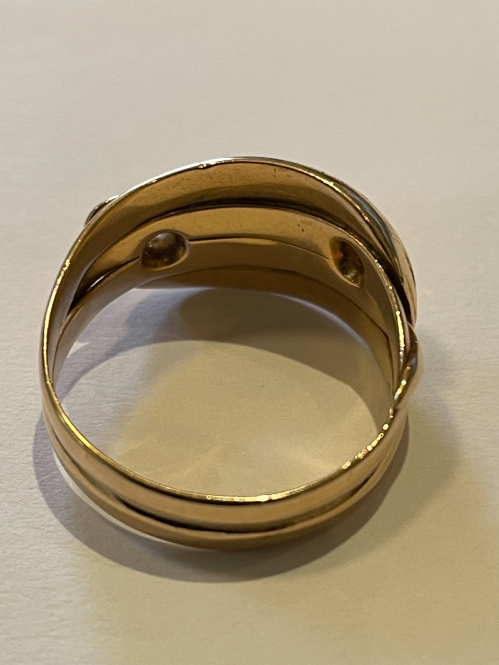 18ct Gold Victorian Snake Ring View II