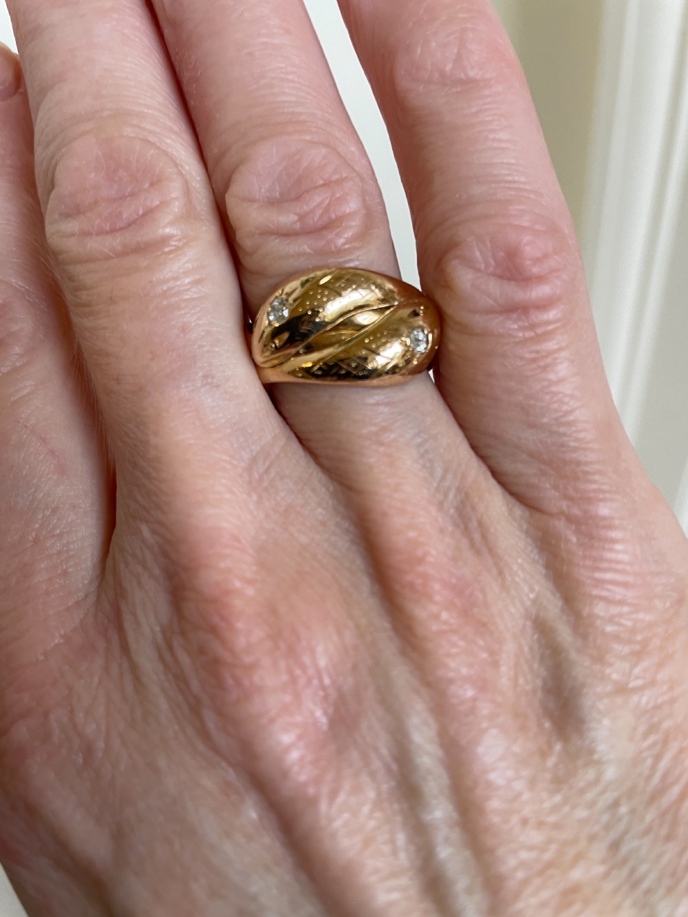 18ct Gold Victorian Snake Ring View III