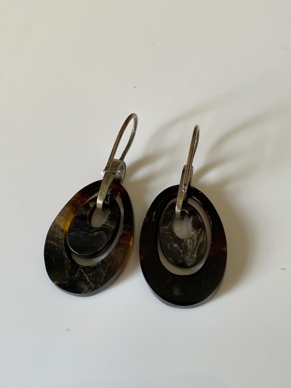 Victorian Pique Tortoiseshell Earrings View II