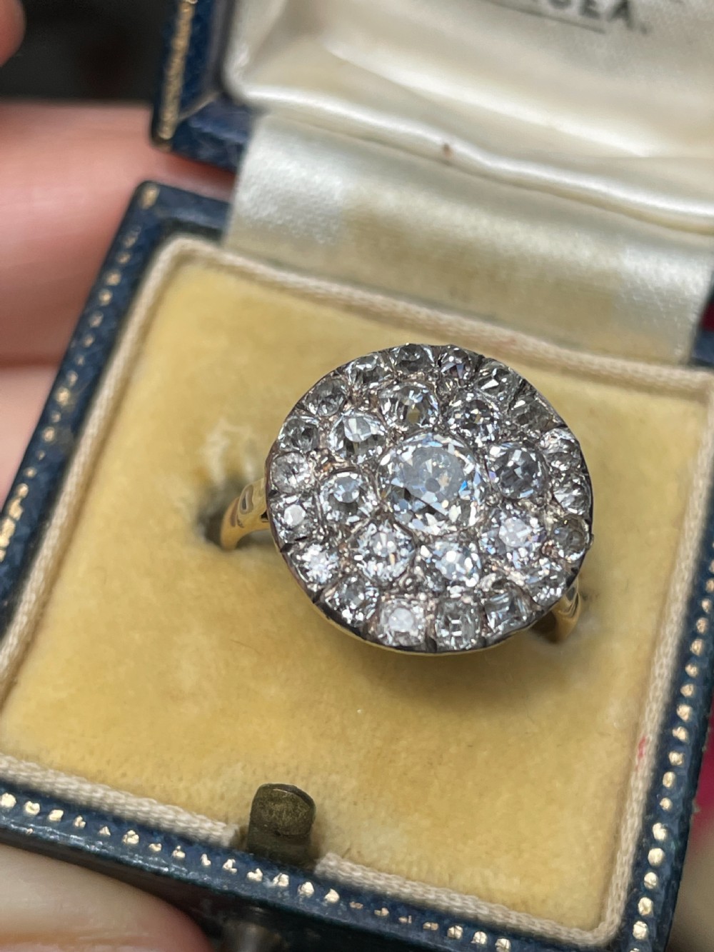 Edwardian Diamond Cluster Ring