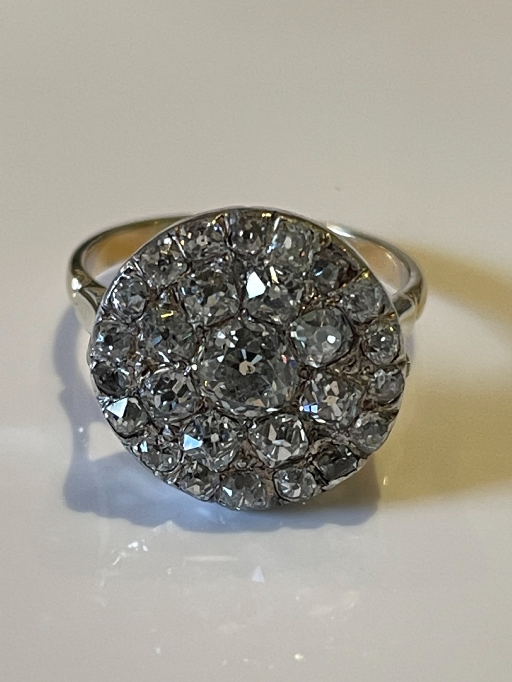 Edwardian Diamond Cluster Ring View V
