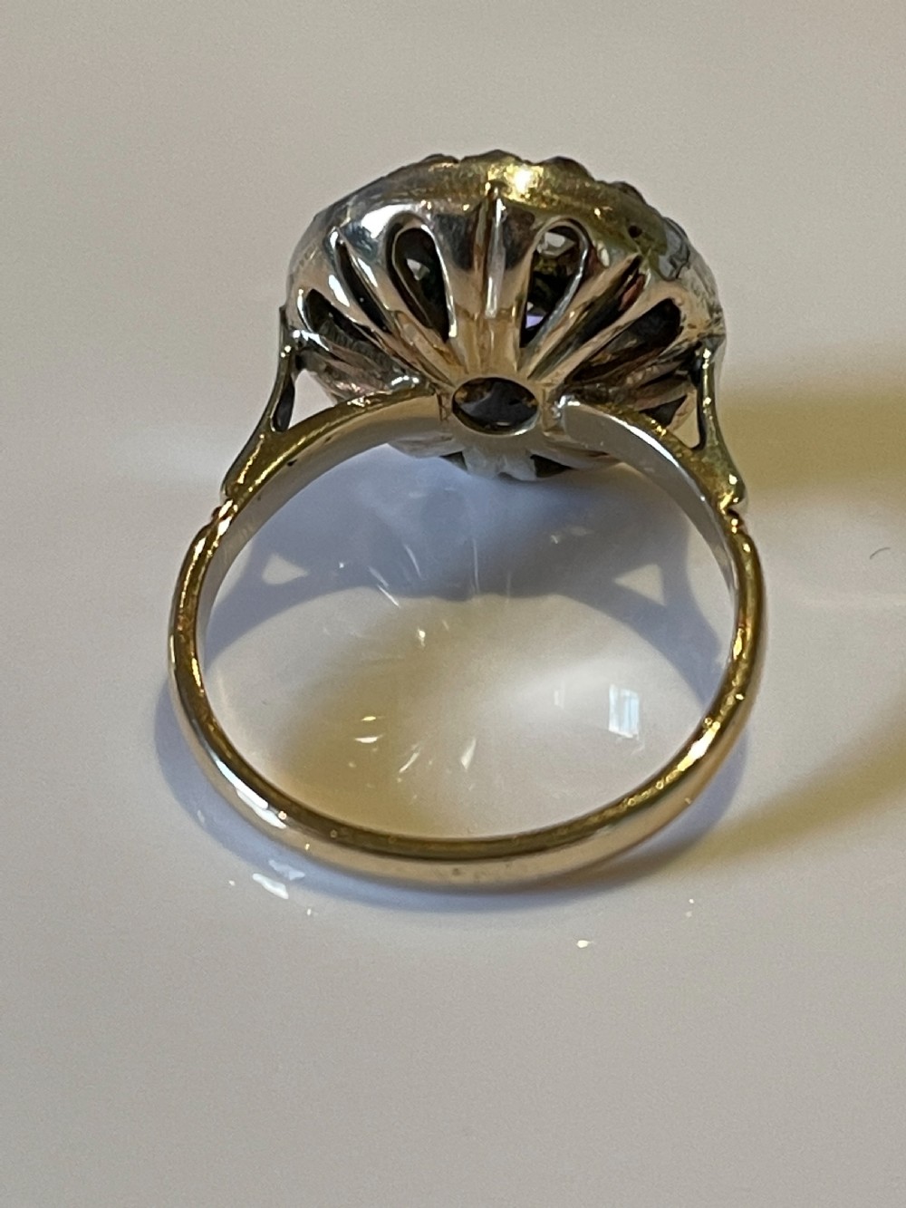 Edwardian Diamond Cluster Ring View VI