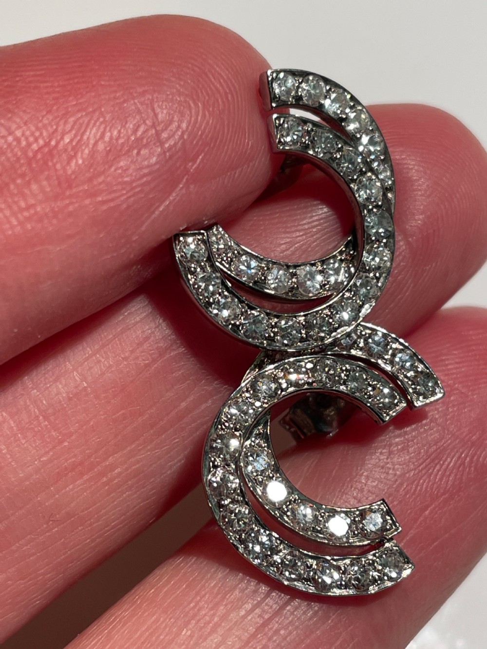 Art Deco Diamond Earrings