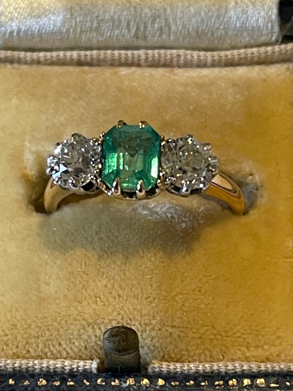 Columbian Emerald and Diamond 18 Carat Ring
