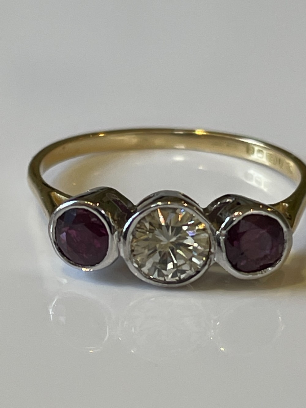 1940s Ruby and Diamond Ring