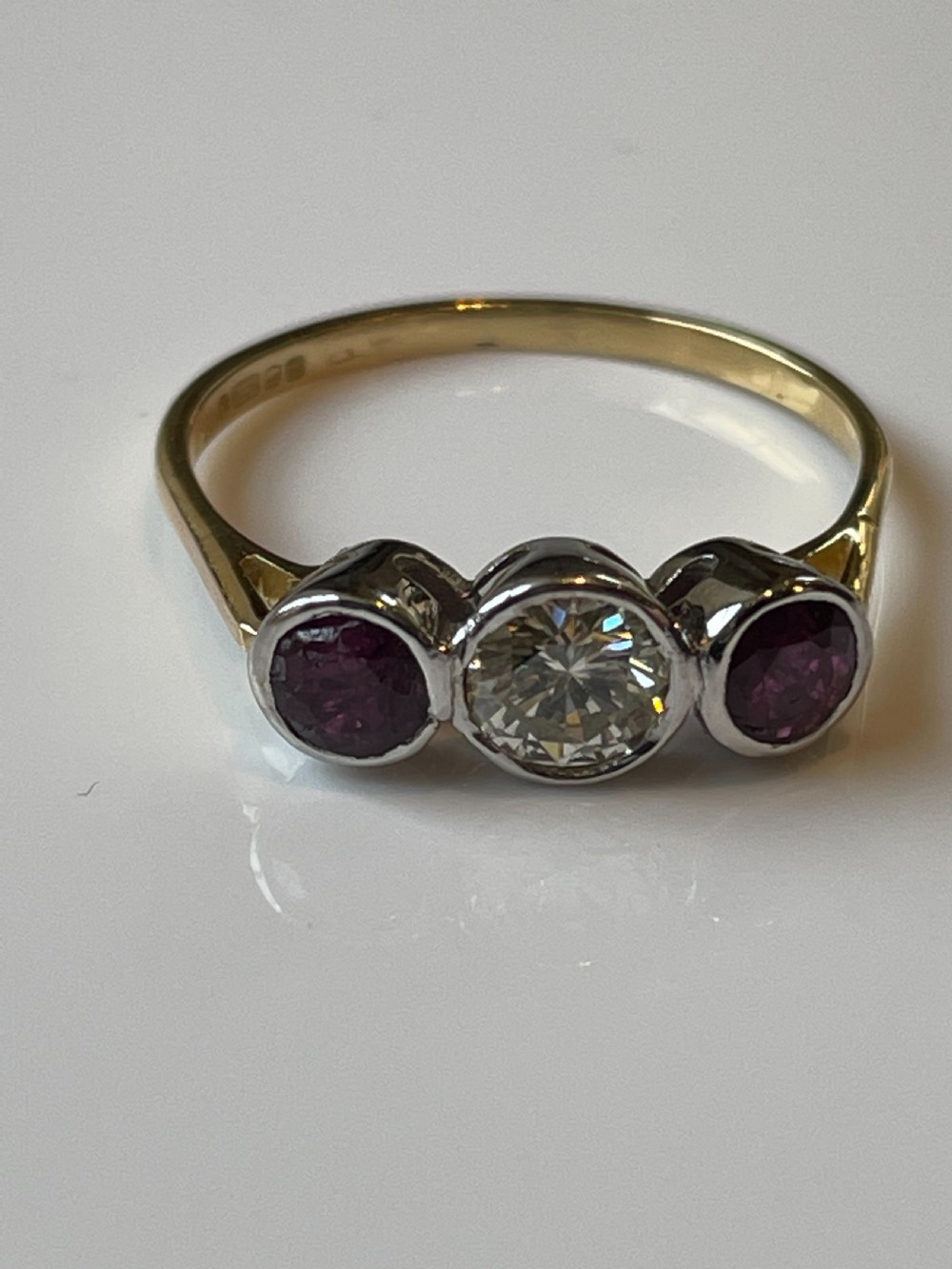 1940s Ruby and Diamond Ring View IV