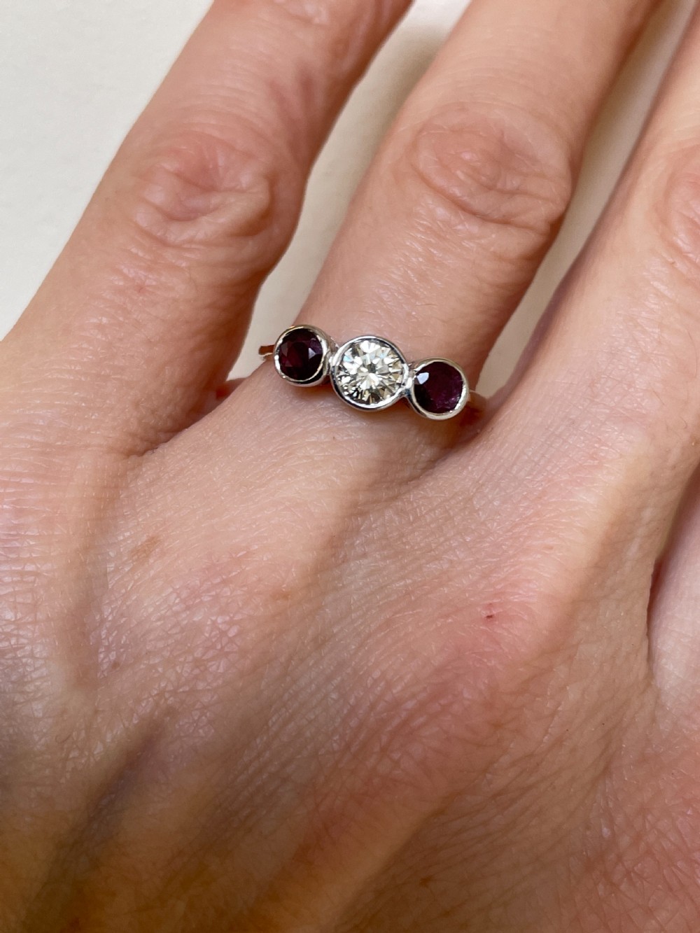 1940s Ruby and Diamond Ring View VI
