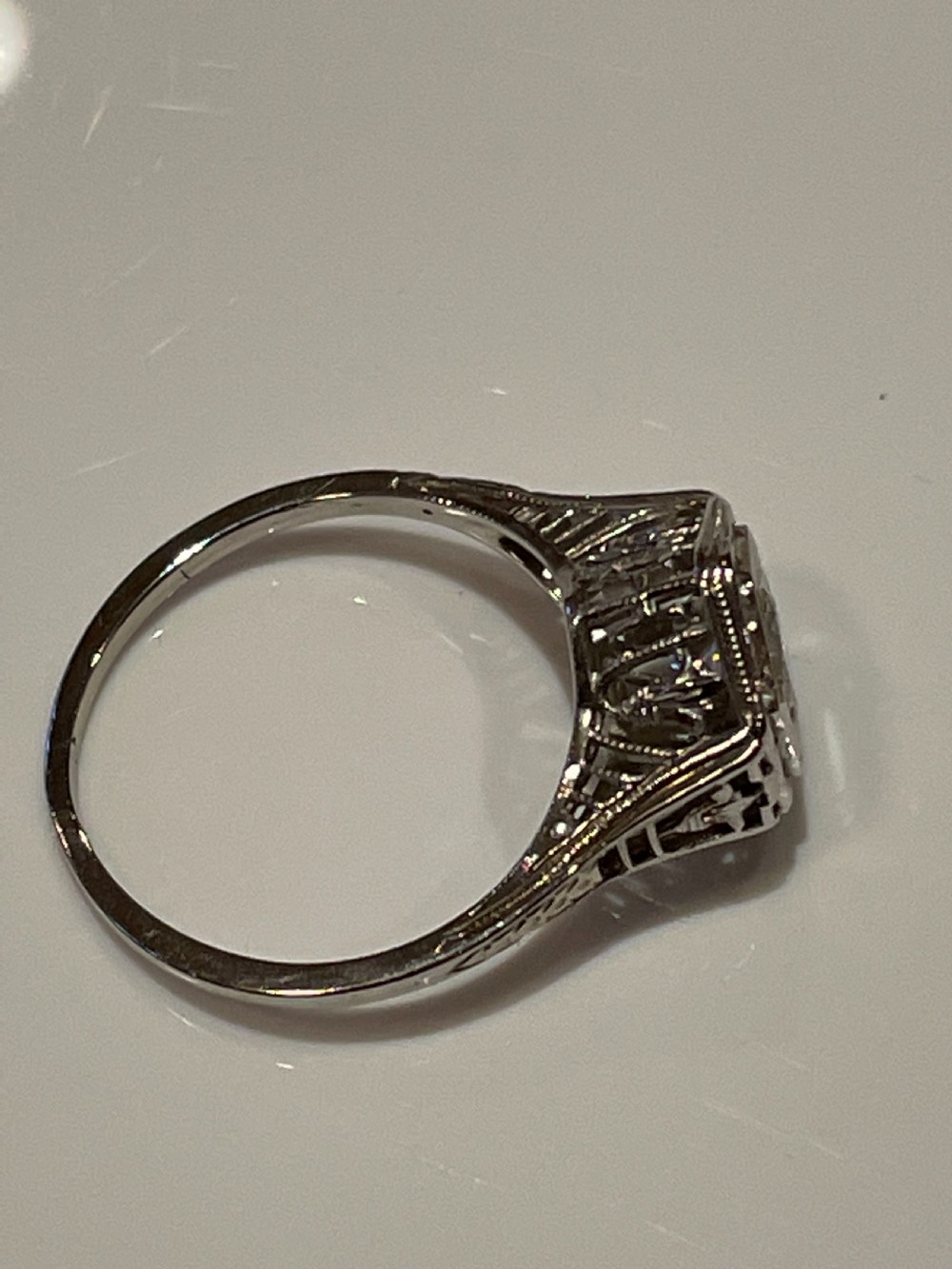 Art Deco Diamond Ring View IV