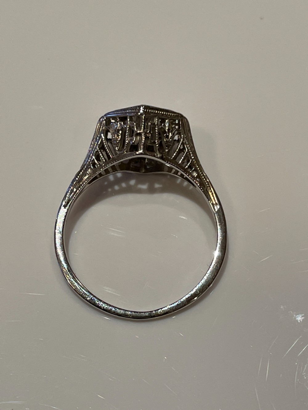 Art Deco Diamond Ring View V