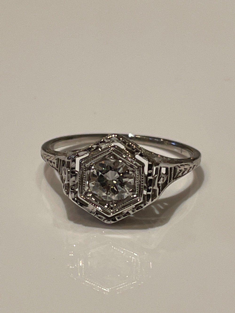 Art Deco Diamond Ring View VI