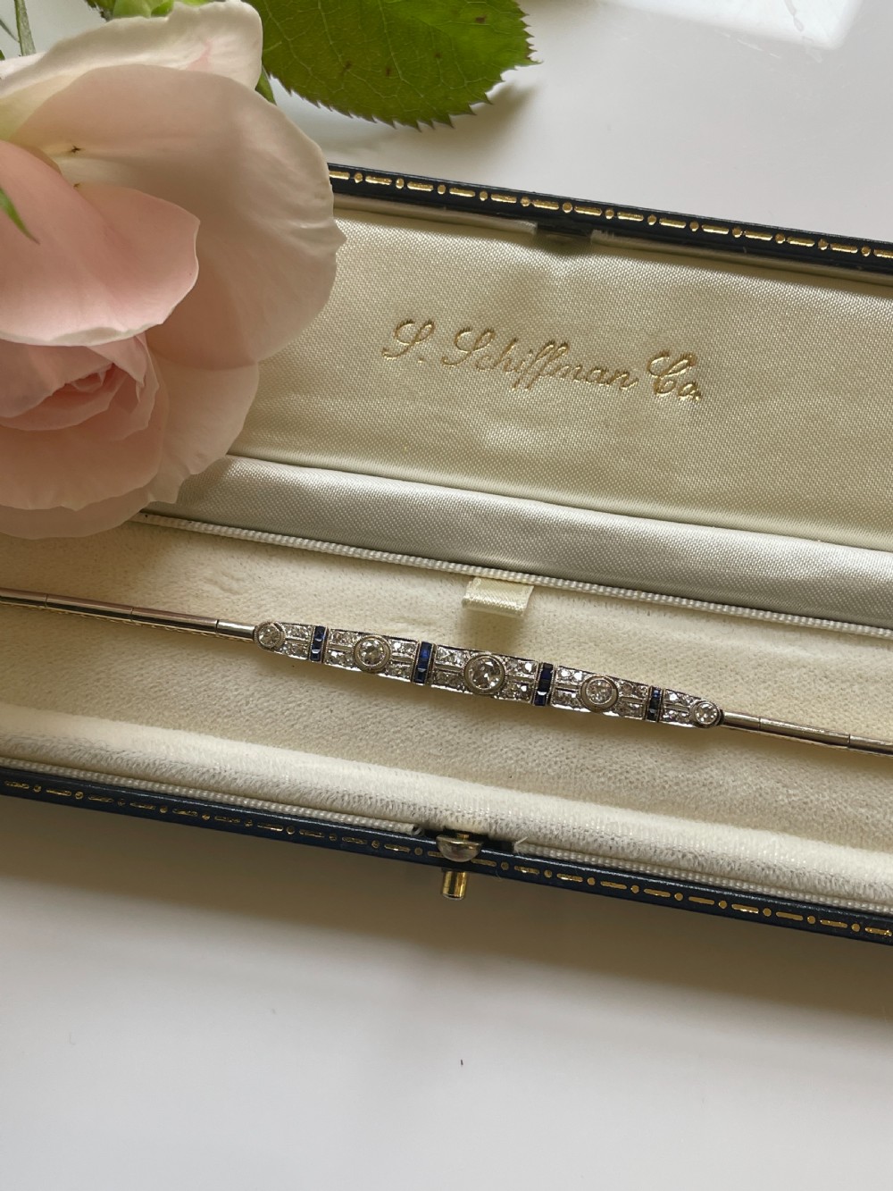 Art Deco Sapphire and Diamond Bracelet View IV