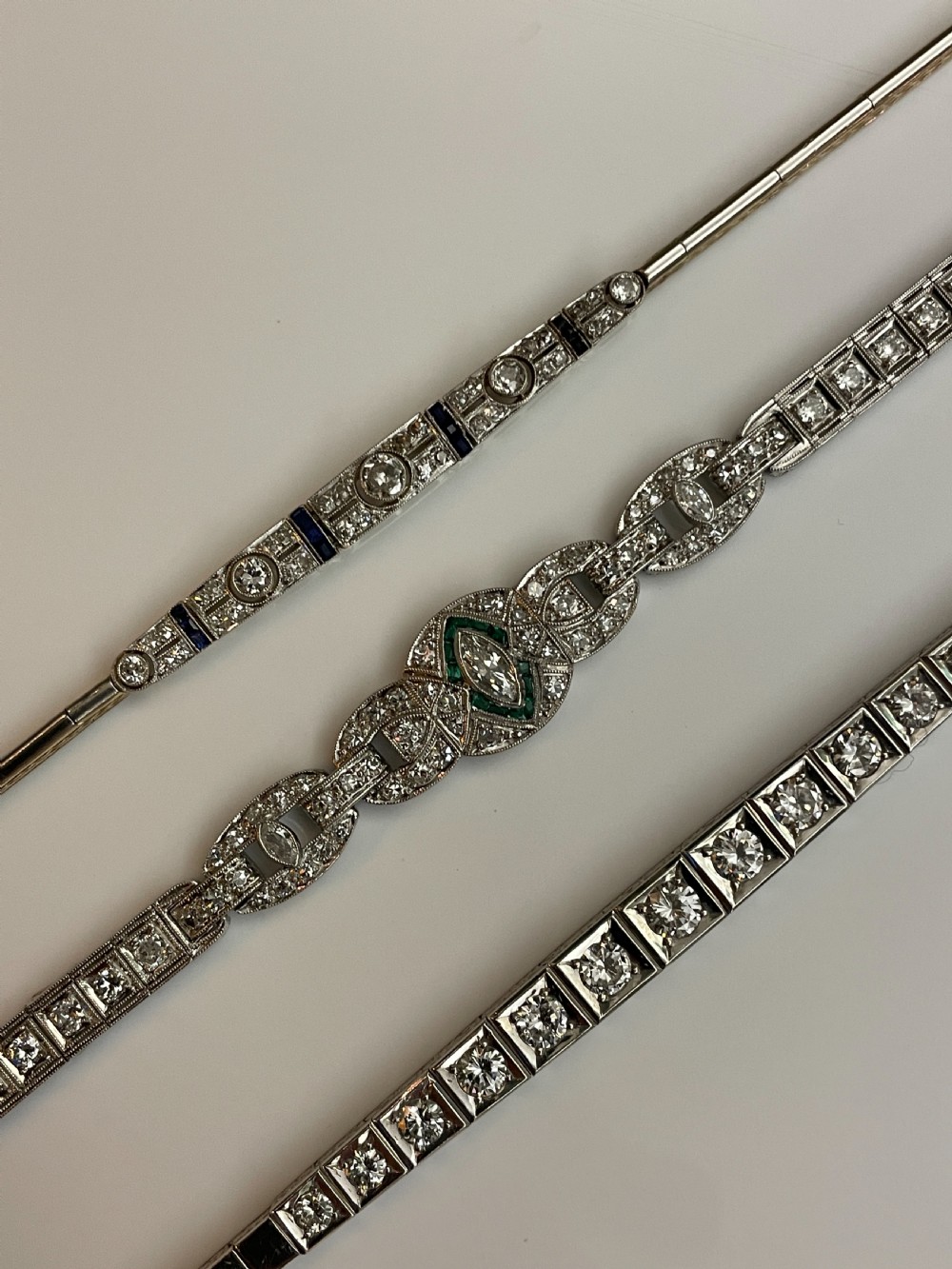 Art Deco Sapphire and Diamond Bracelet View III