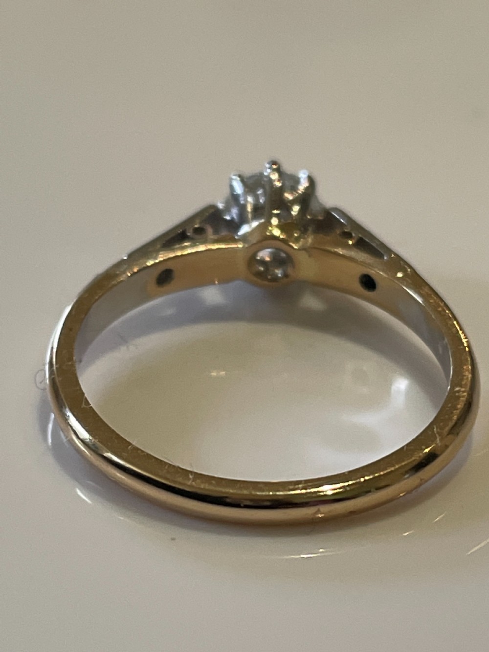 Art Deco Diamond 0.5ct Diamond Solitaire Ring View III