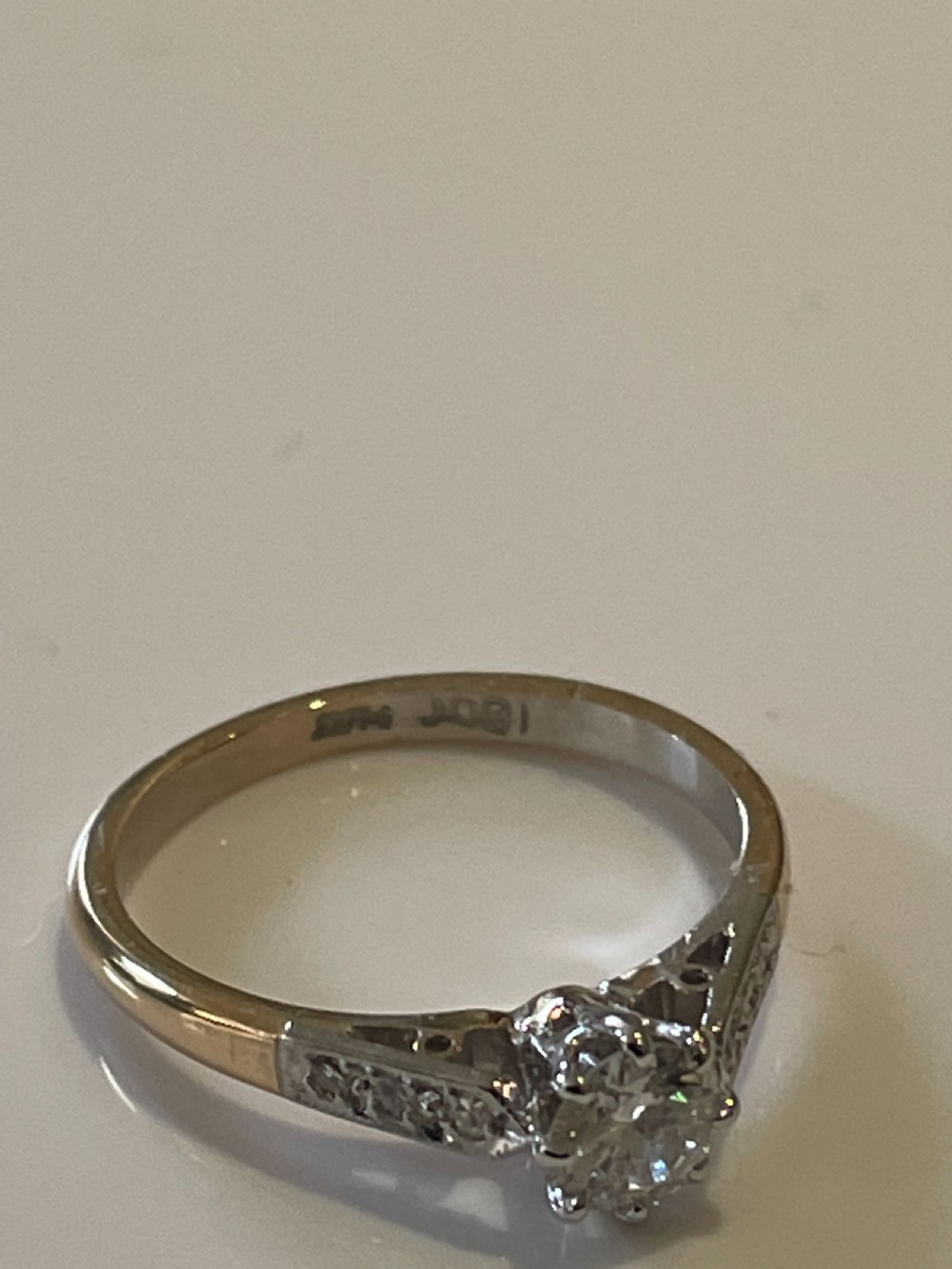 Art Deco Diamond 0.5ct Diamond Solitaire Ring View VIII