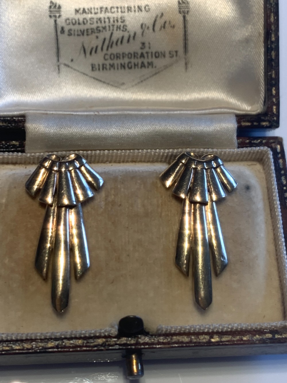 Art Deco Gold Earrings