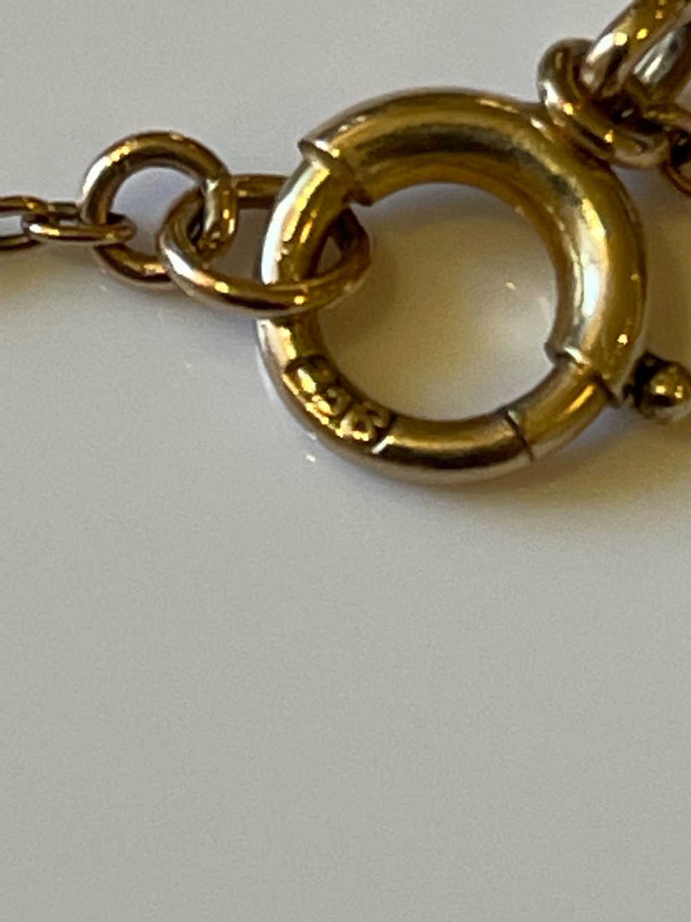 Edwardian Pearl 9ct Gold Necklace View V