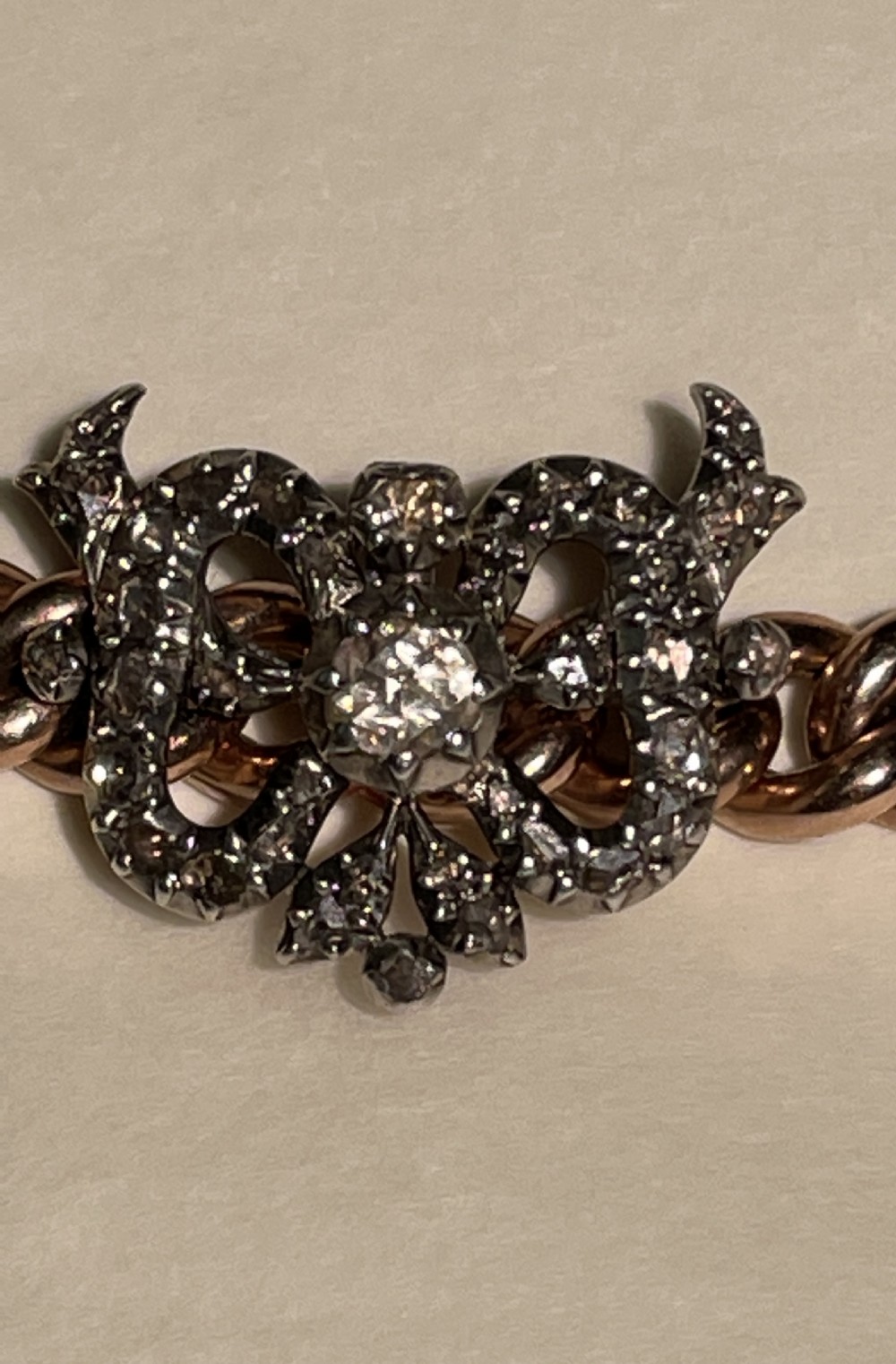 Diamond Victorian Bow Bracelet  View VII