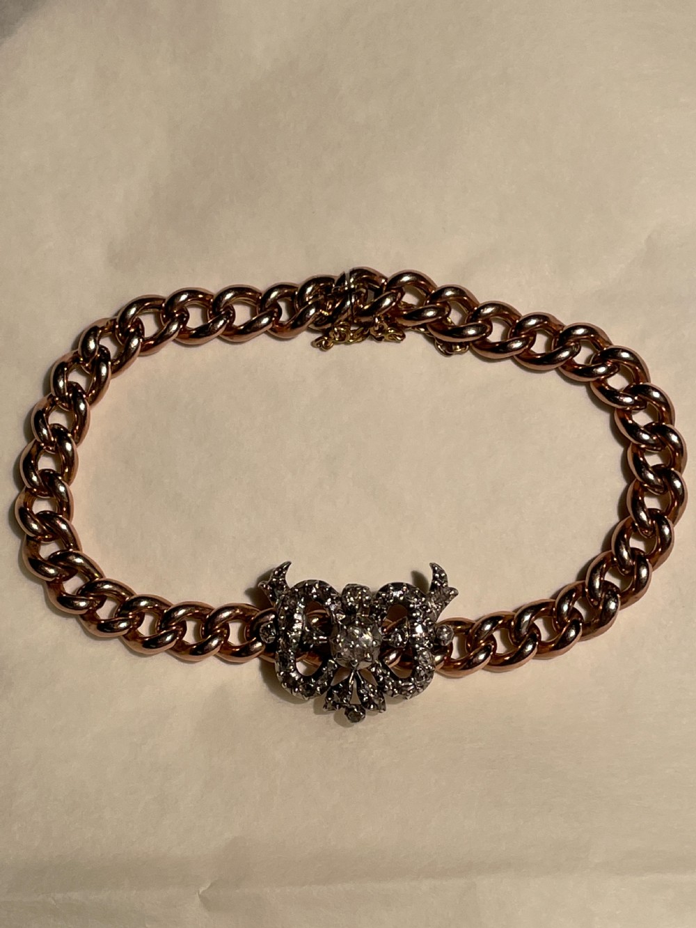 Diamond Victorian Bow Bracelet  View VIII