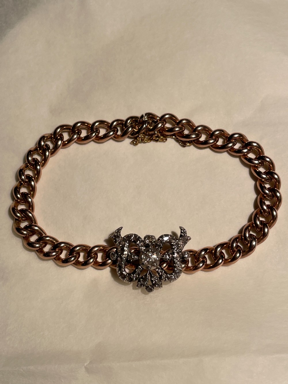 Diamond Victorian Bow Bracelet  View X