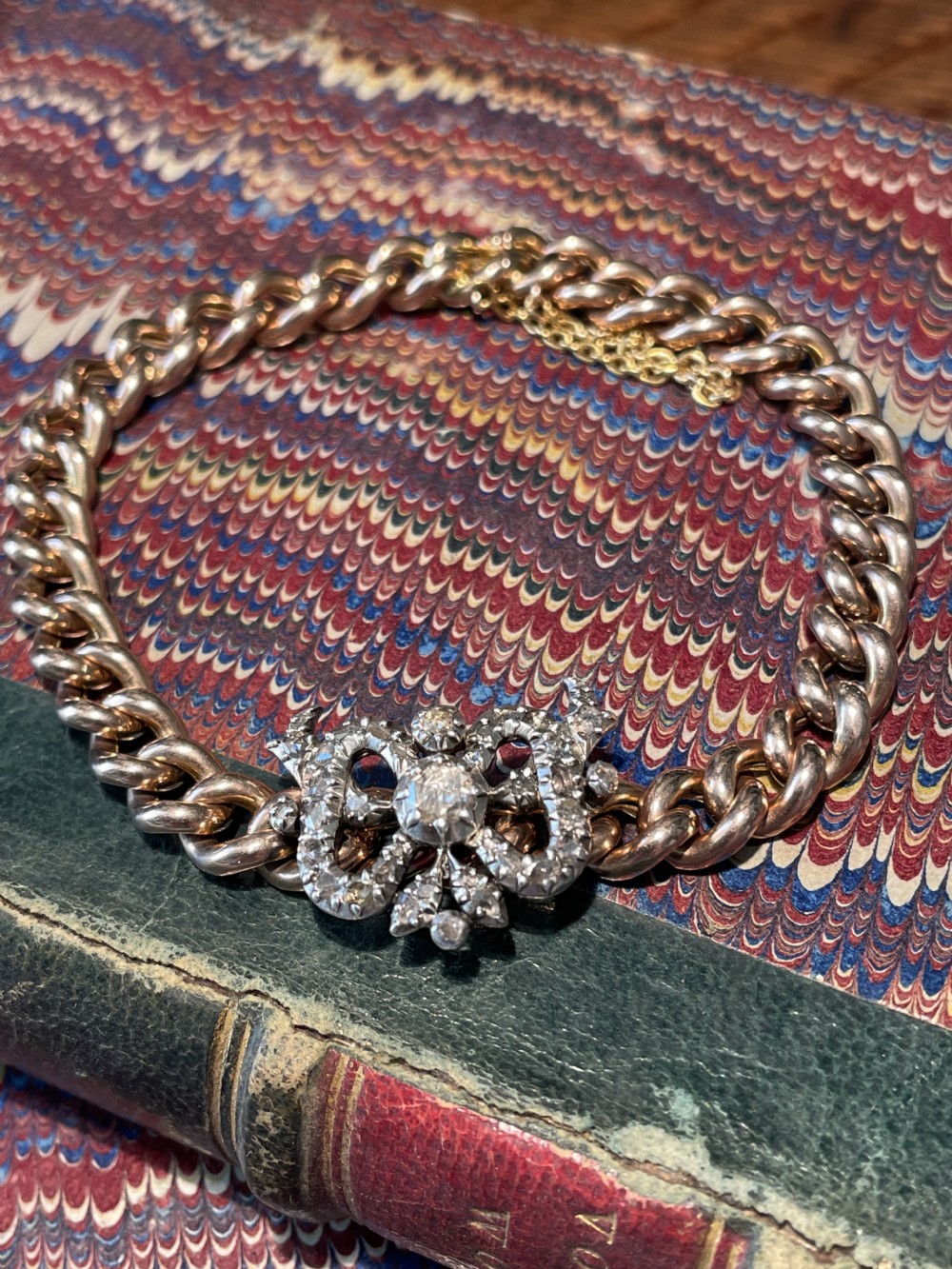 Diamond Victorian Bow Bracelet  View III