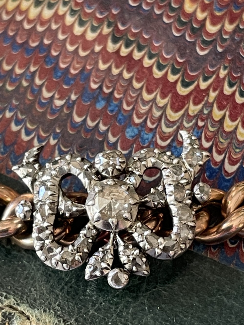 Diamond Victorian Bow Bracelet  View IV