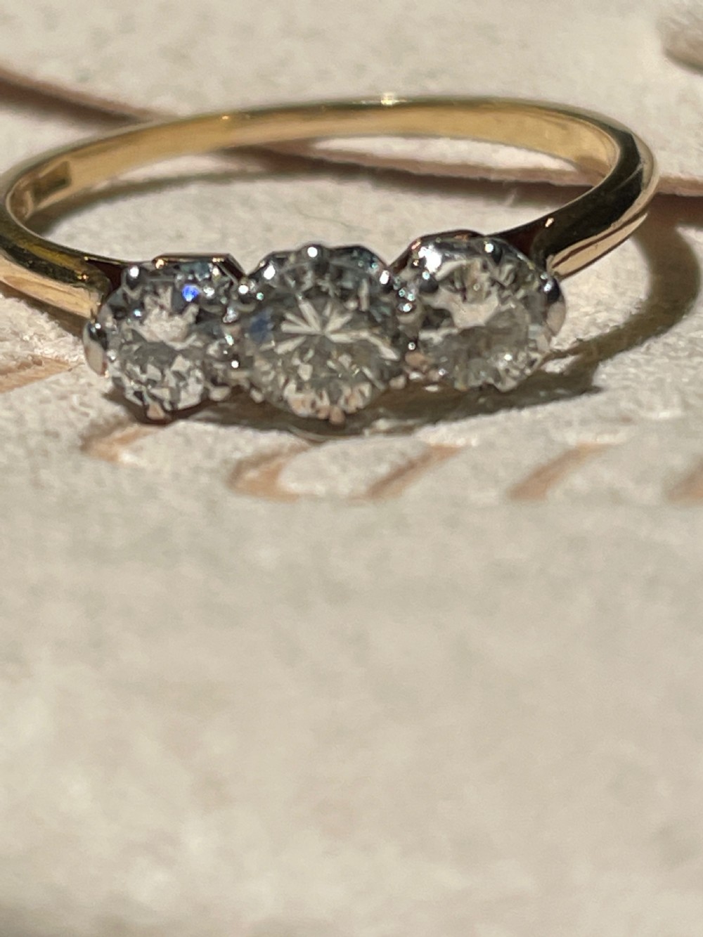 A Mid Century Diamond Trilogy Ring View IV