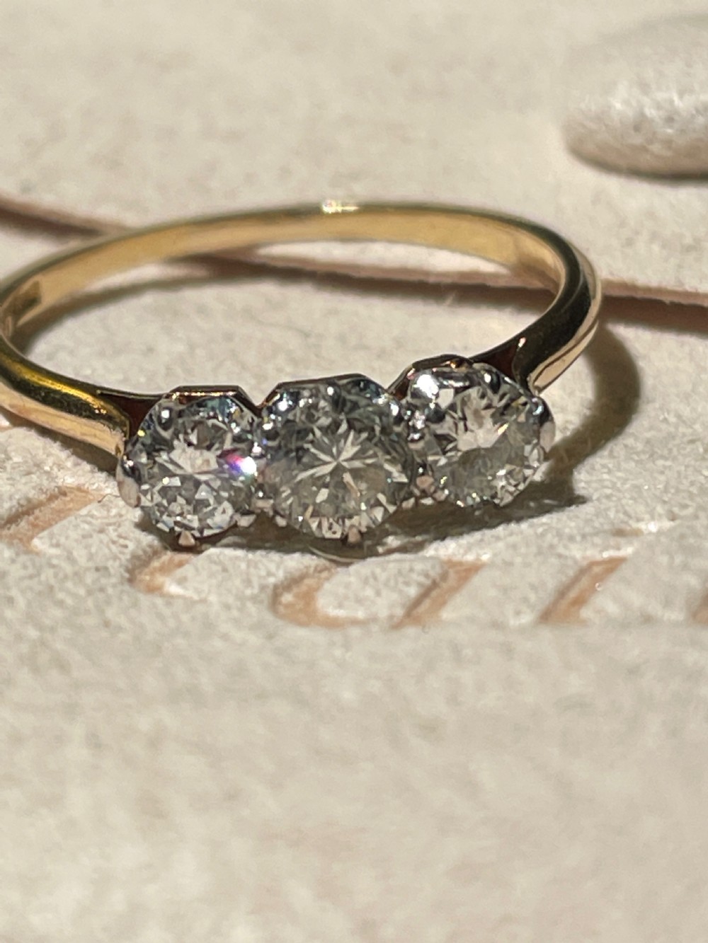 A Mid Century Diamond Trilogy Ring View V