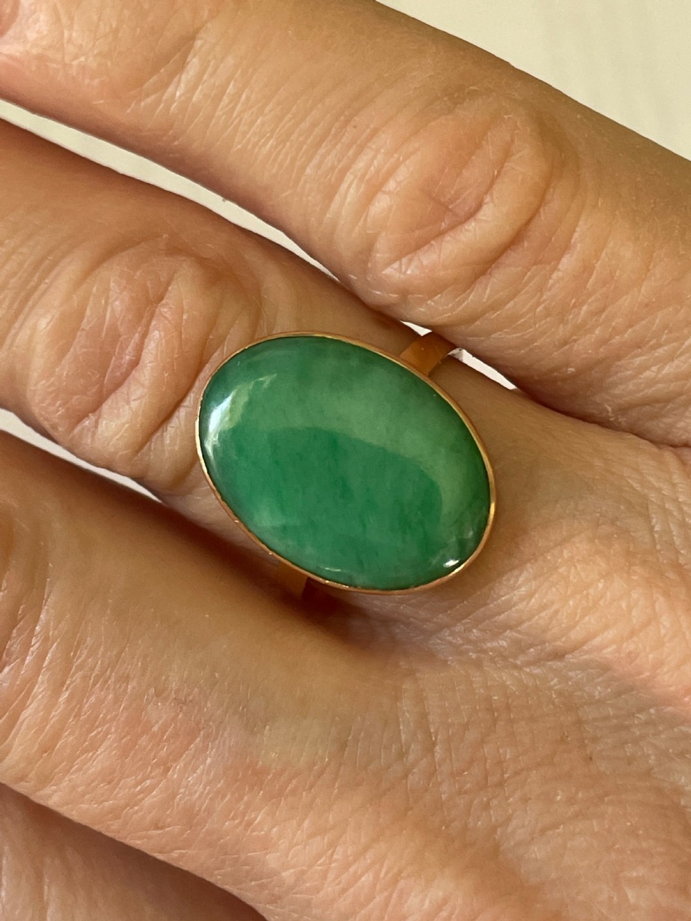 Jadeite 18ct Gold Ring View IV