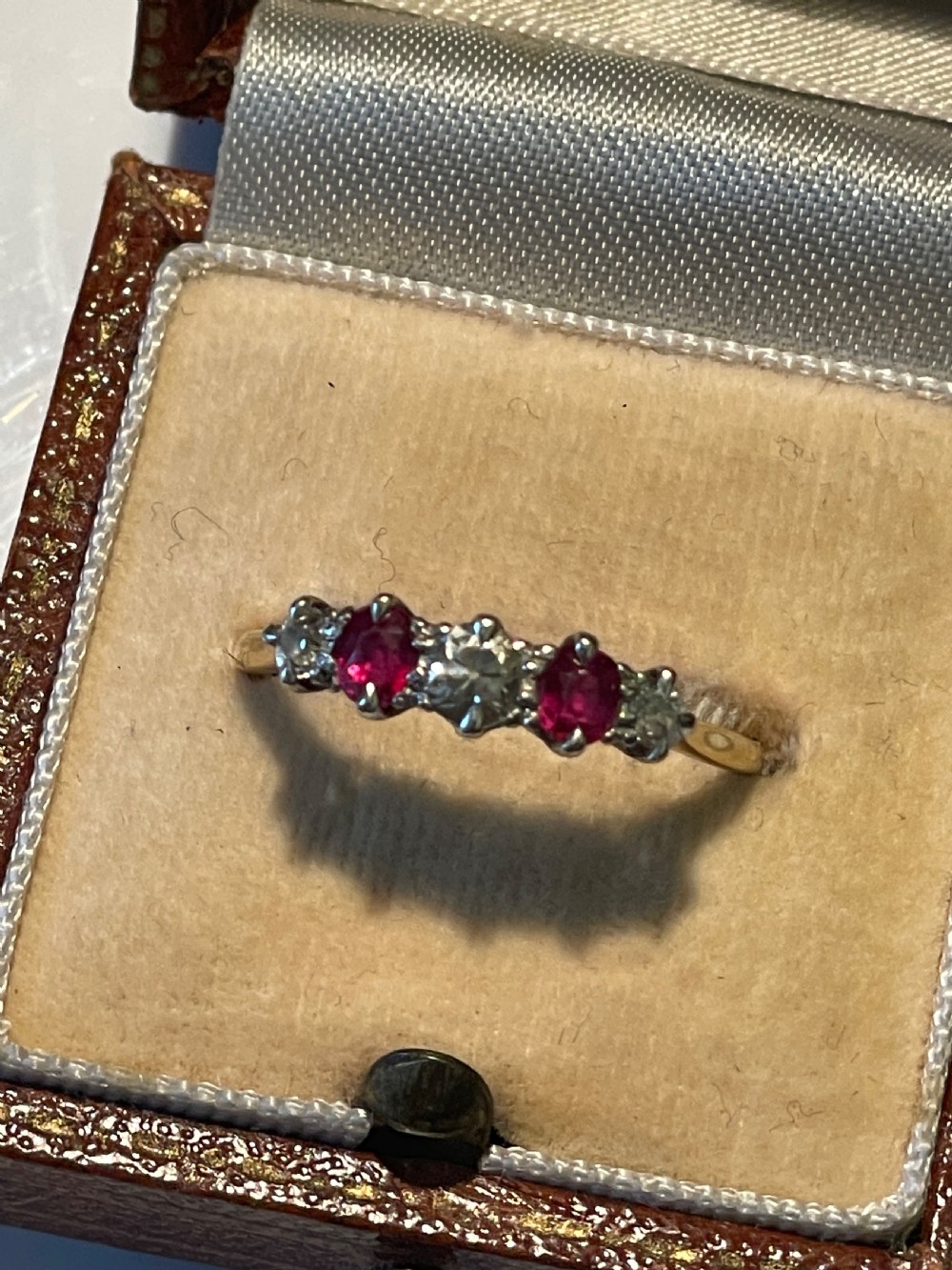1940s Ruby and Diamond Ring
