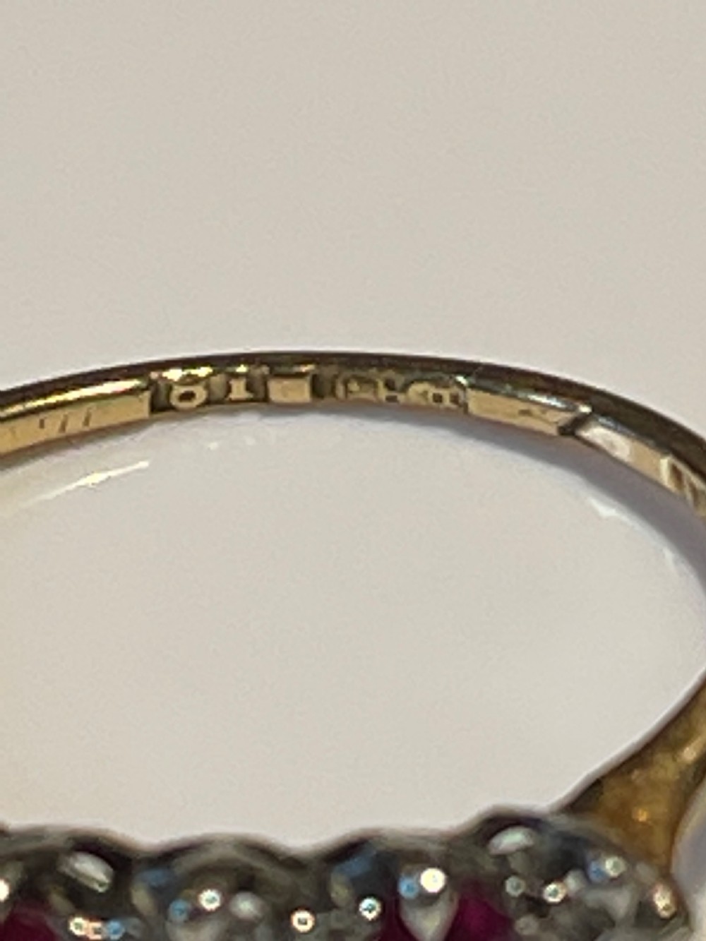 1940s Ruby and Diamond Ring View III
