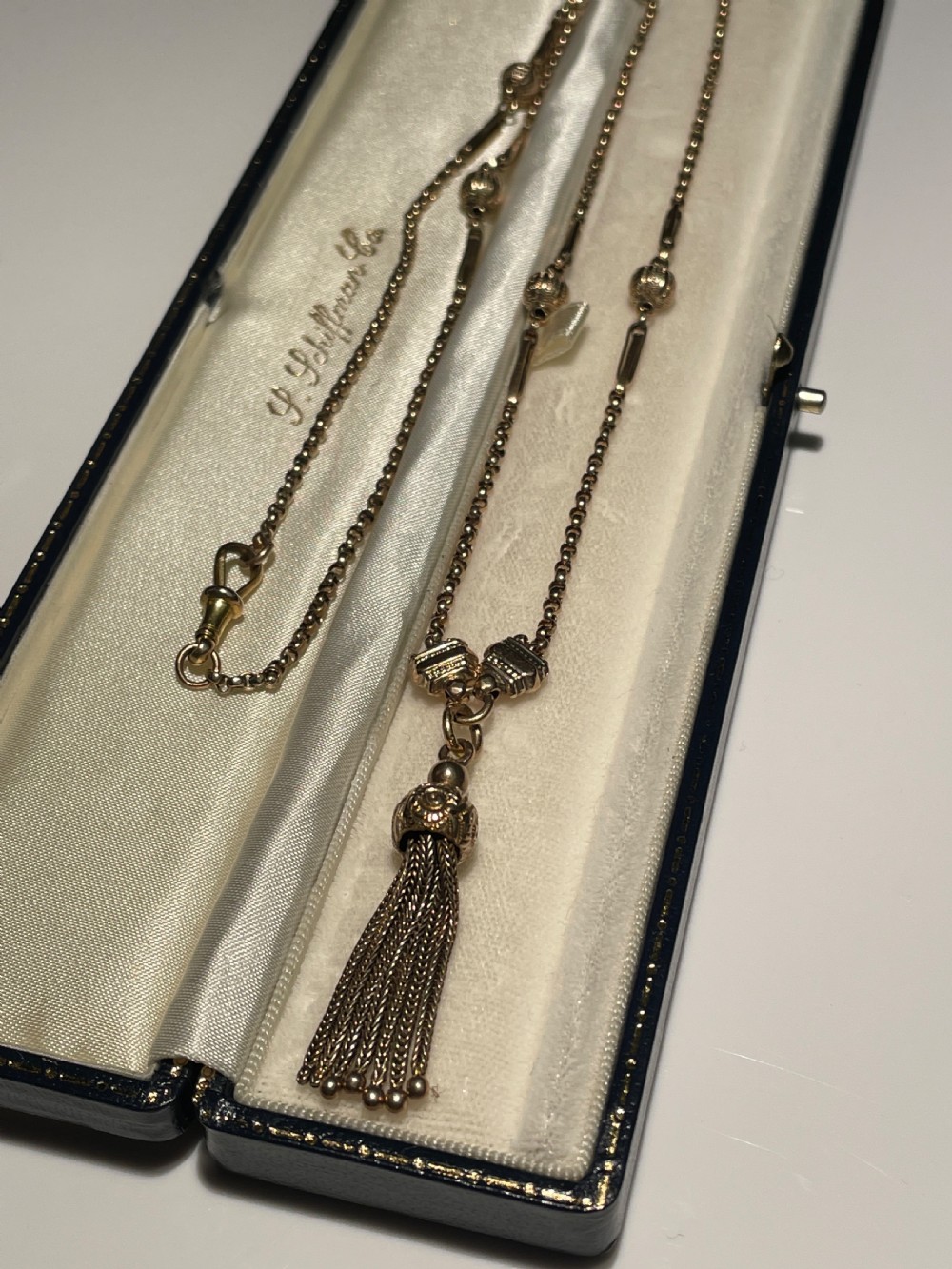 Victorian Gold Albert Chain Necklace  View II