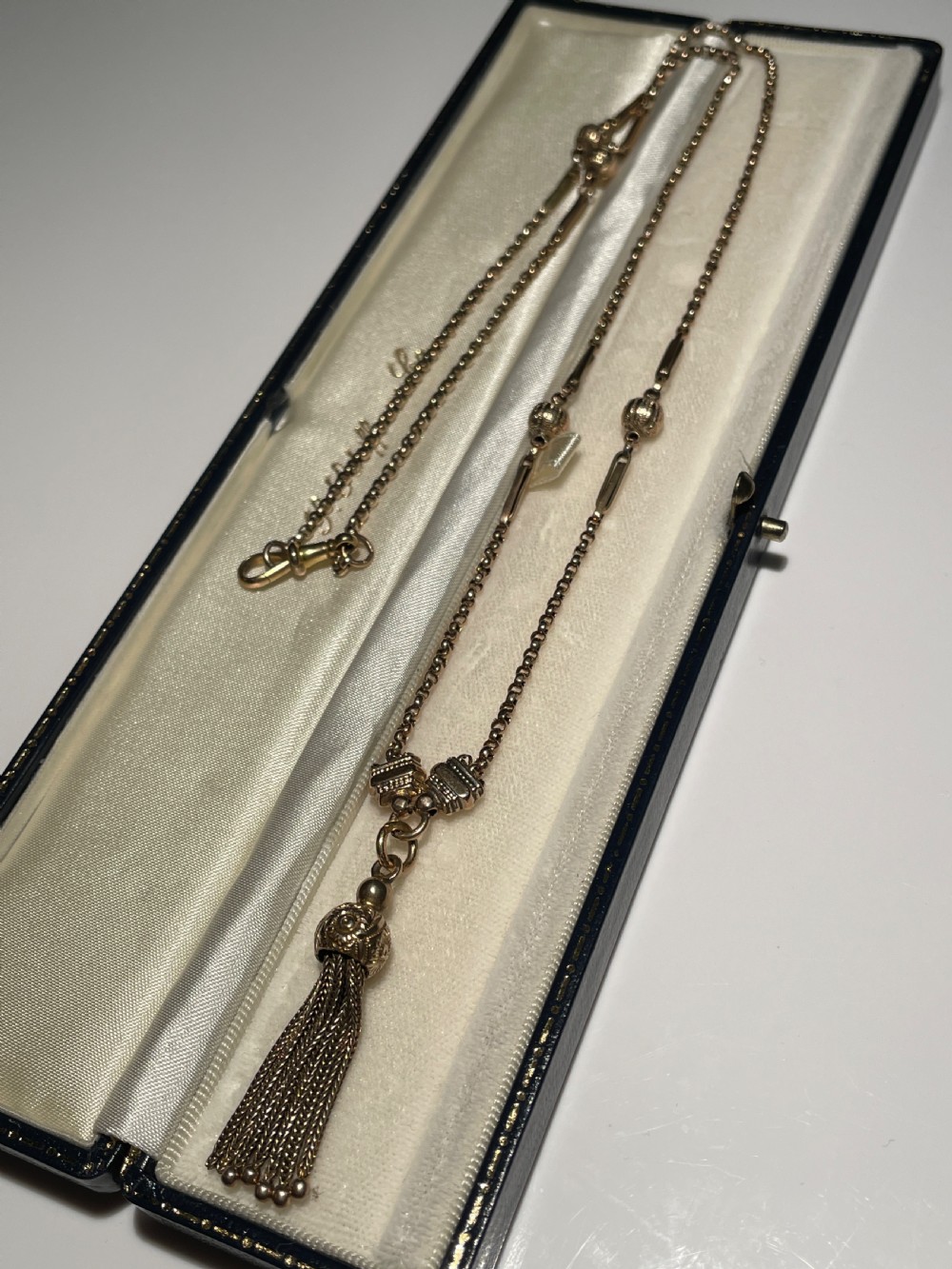 Victorian Gold Albert Chain Necklace  View VII
