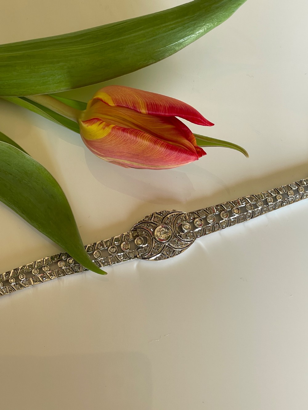 Art Deco Diamond Panel Bracelet View VI