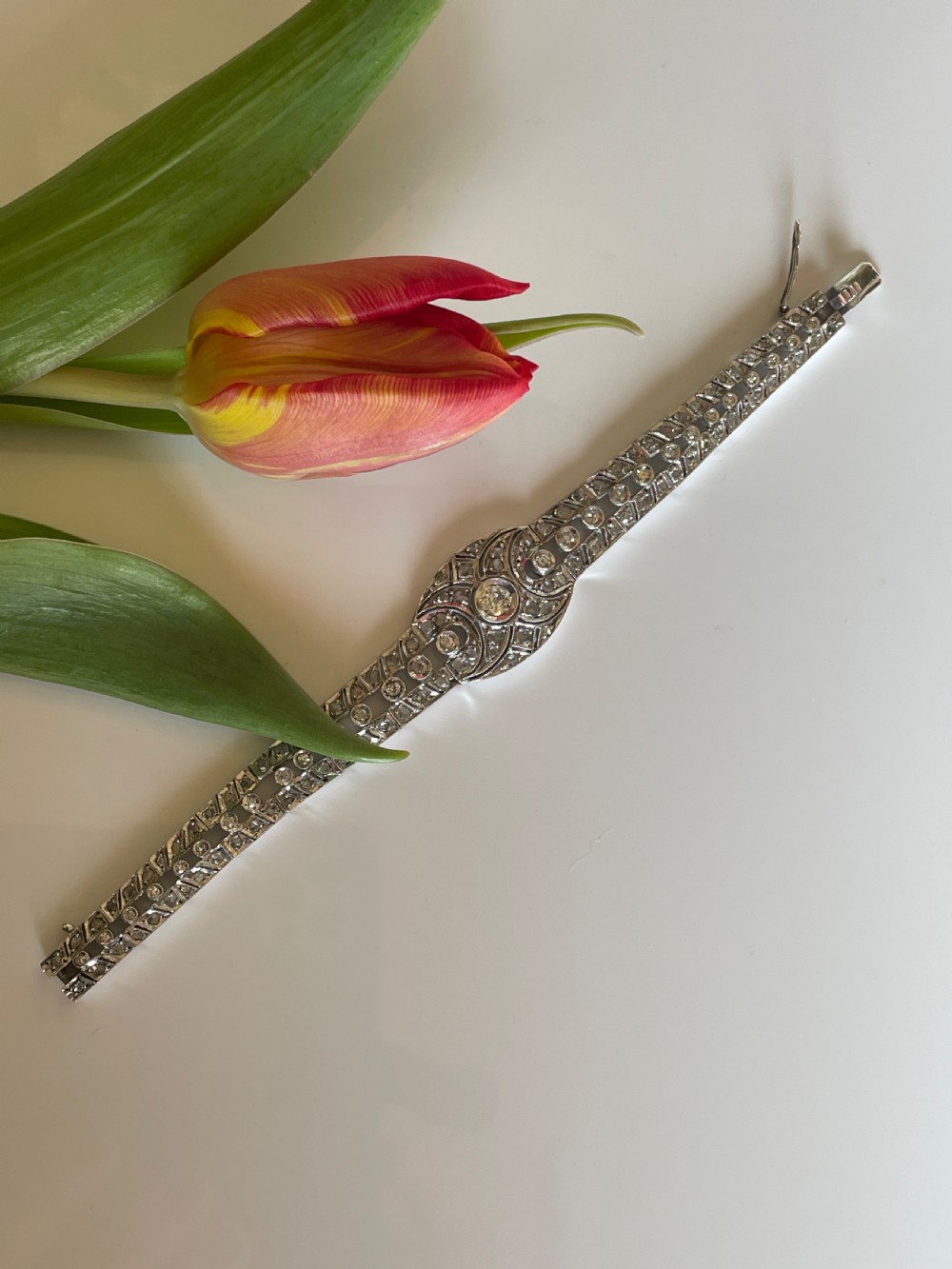 Art Deco Diamond Panel Bracelet View VII