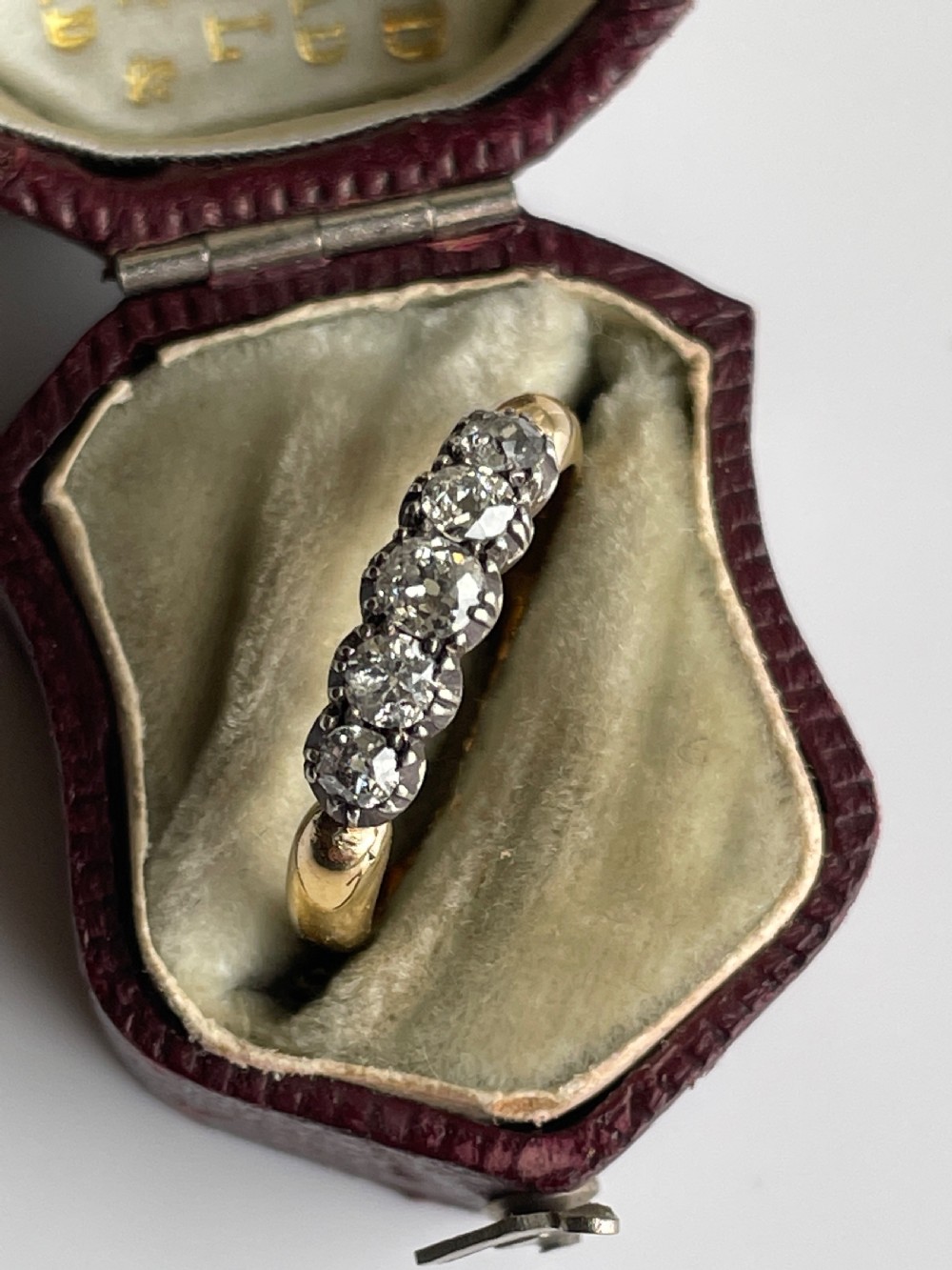 Victorian Mine Cut Diamond Ring View IV