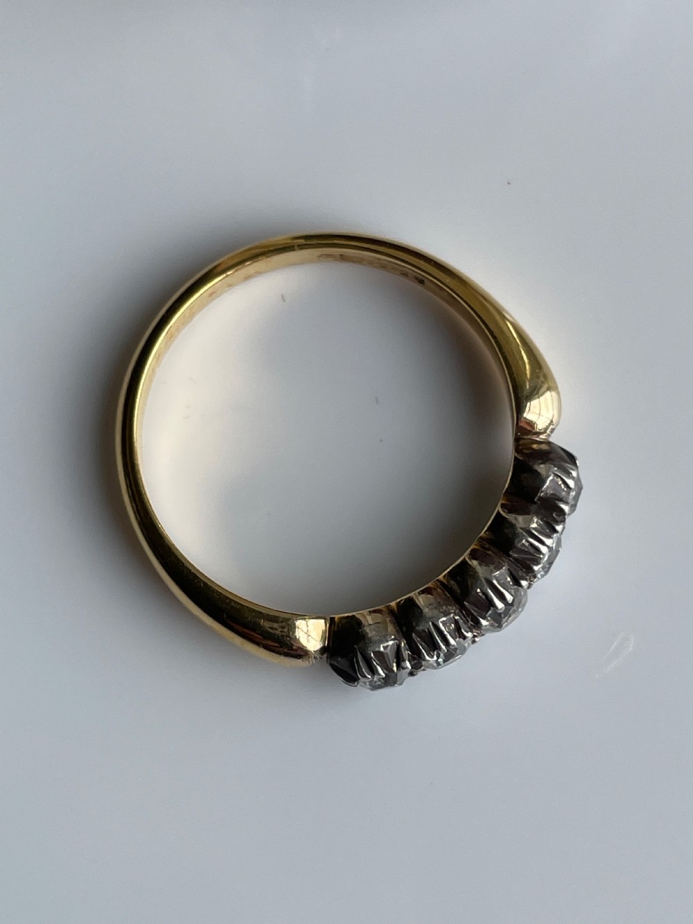 Victorian Mine Cut Diamond Ring View VI