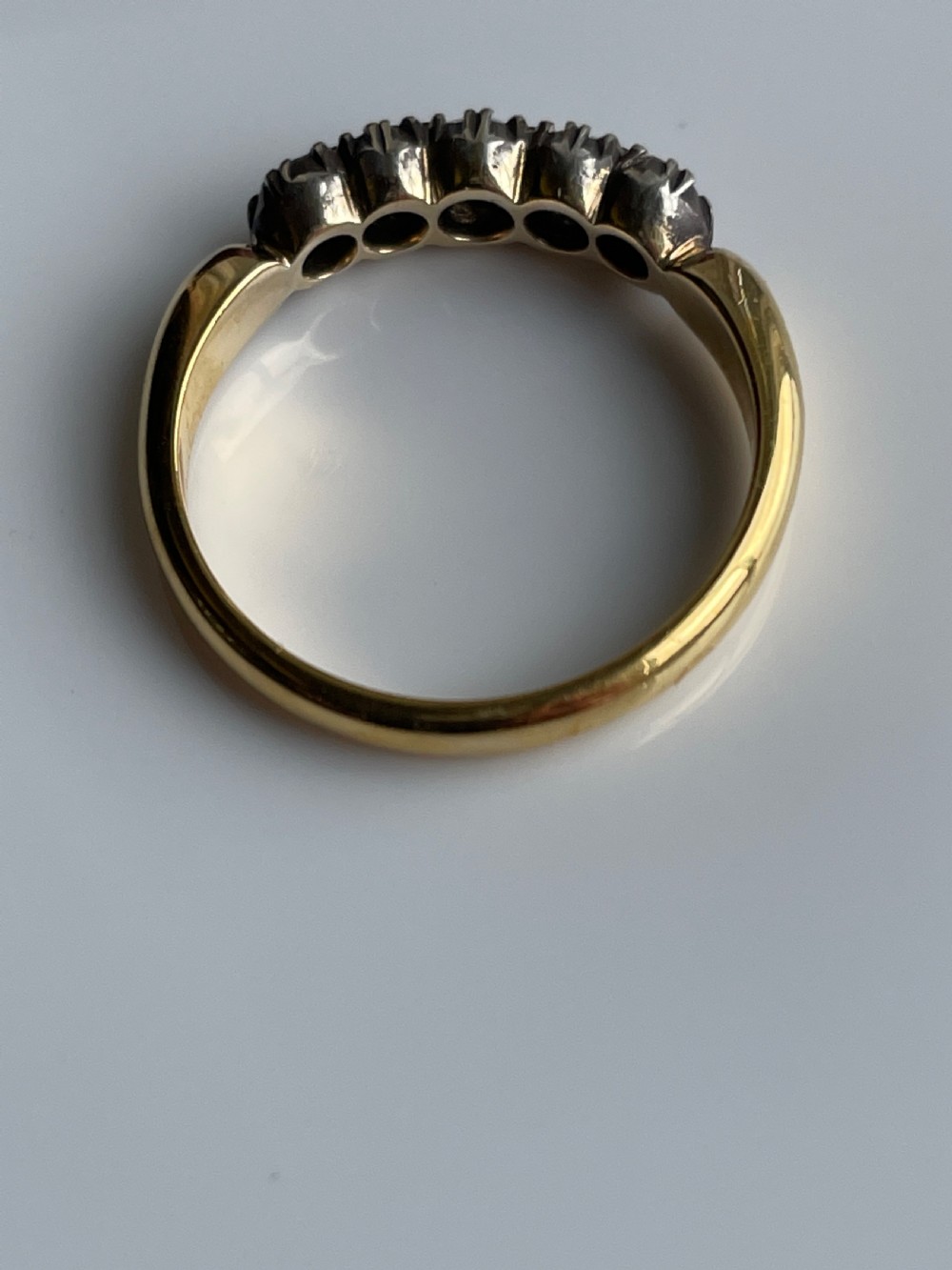 Victorian Mine Cut Diamond Ring View VII