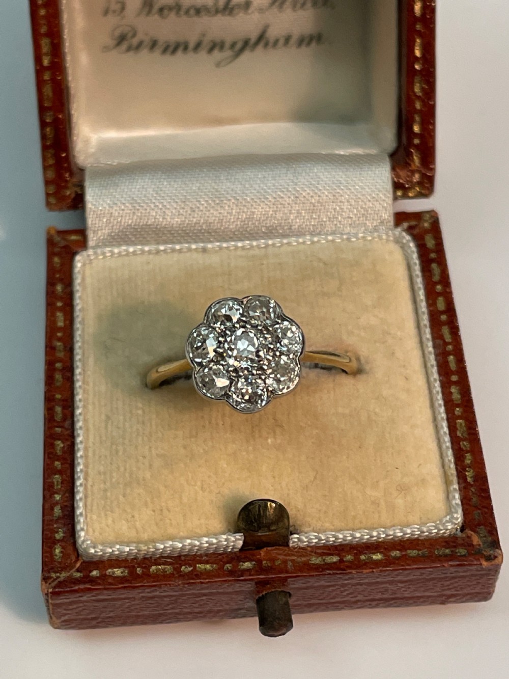 Antique Edwardian Diamond Flowerhead Ring