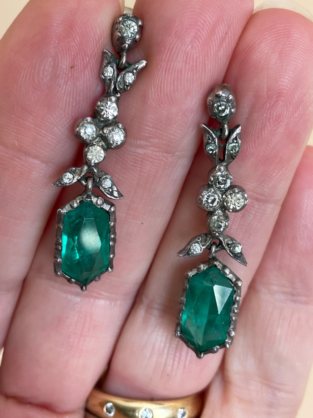 Edwardian Paste Earrings