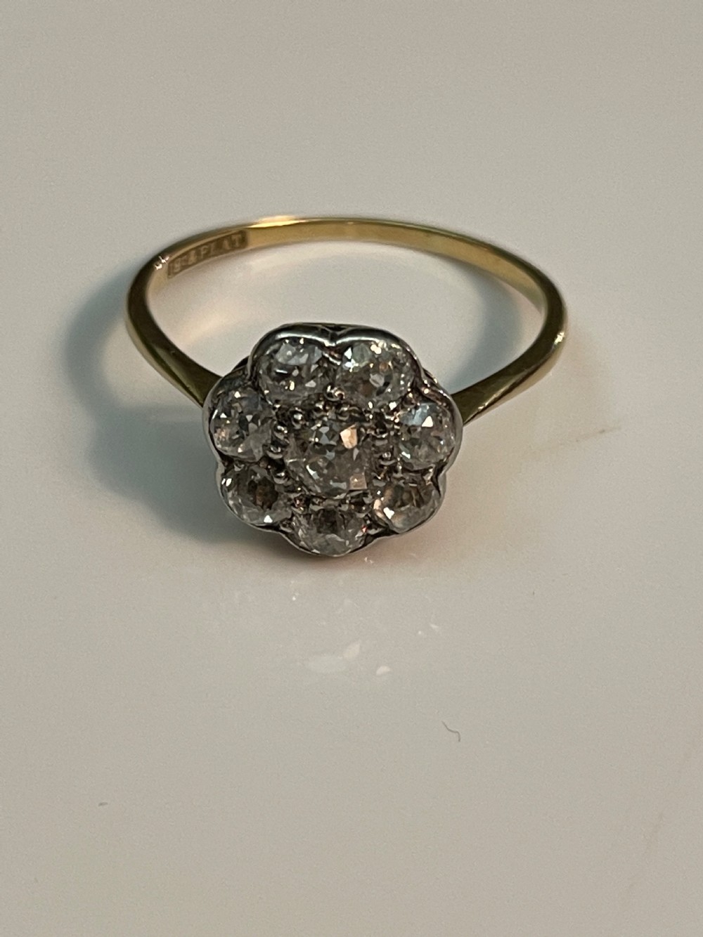 Early 20th Century Daisy Head Cluster Ring View VII