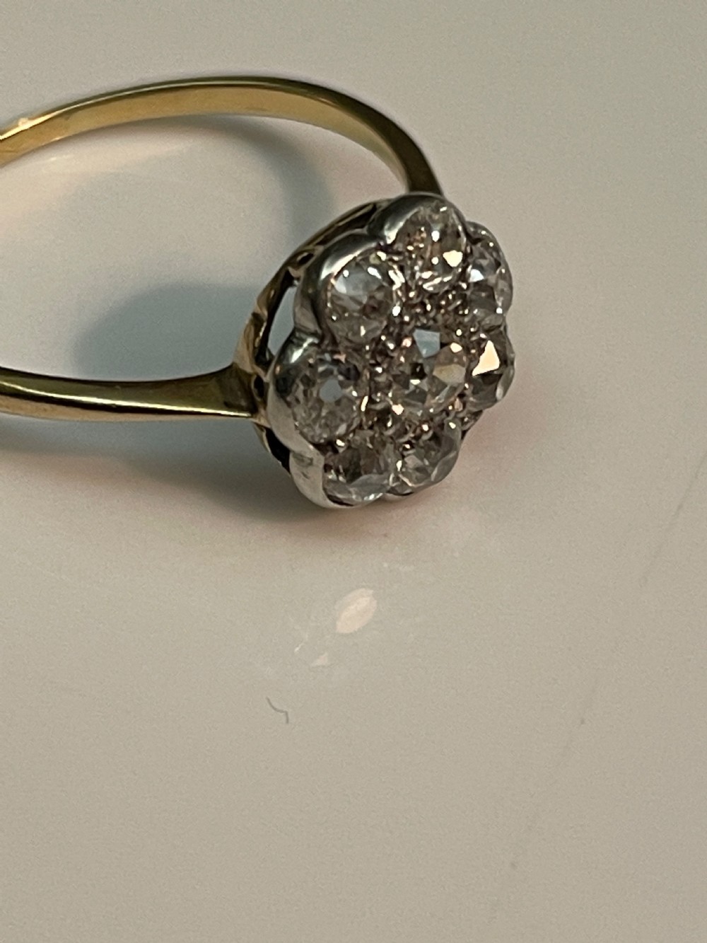 Early 20th Century Daisy Head Cluster Ring View IX