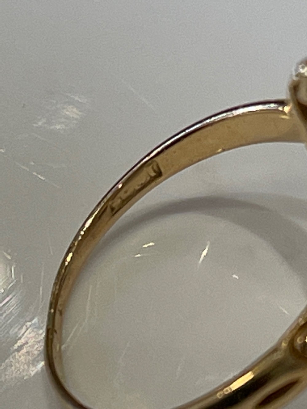 Victorian Old Cut Diamond Marquise Ring View V